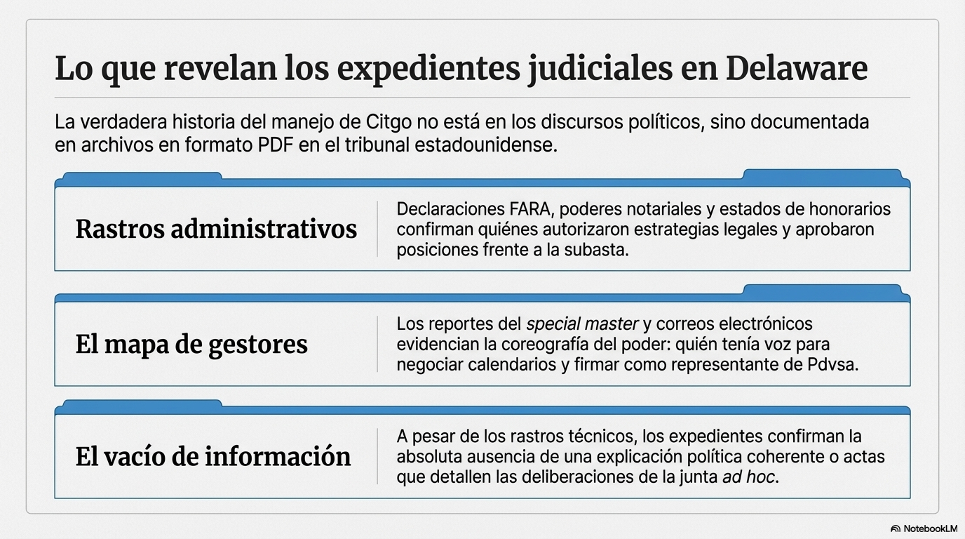 Lo que revelan los expedientes judiciales en Delaware