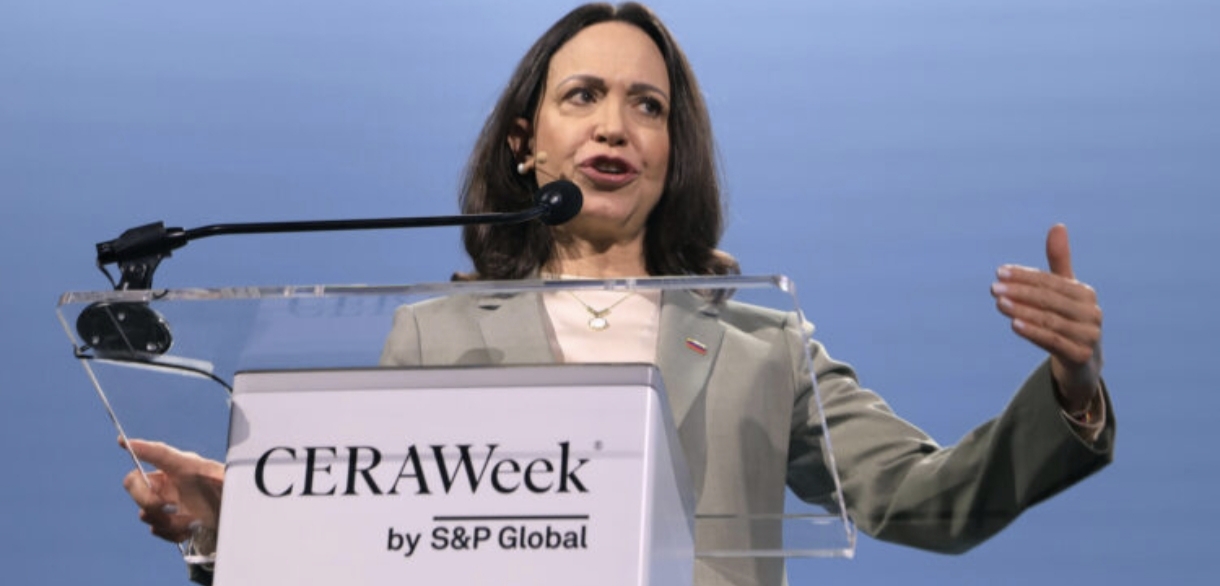 María Corina Machado presenta en CERAWeek plan para reactivar el sector energético venezolano