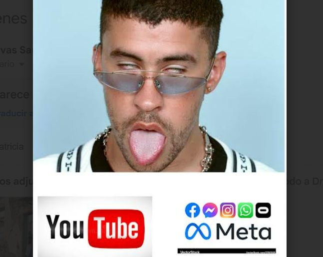 Suprageocomunicacionalidad negativa en Meta y YouTube: ¿Bad Bunny?