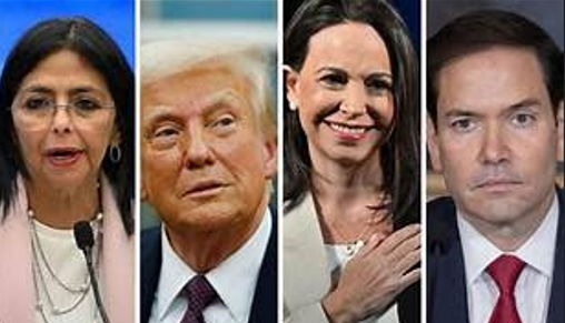 Trump, Rubio, María Corina y Delcy