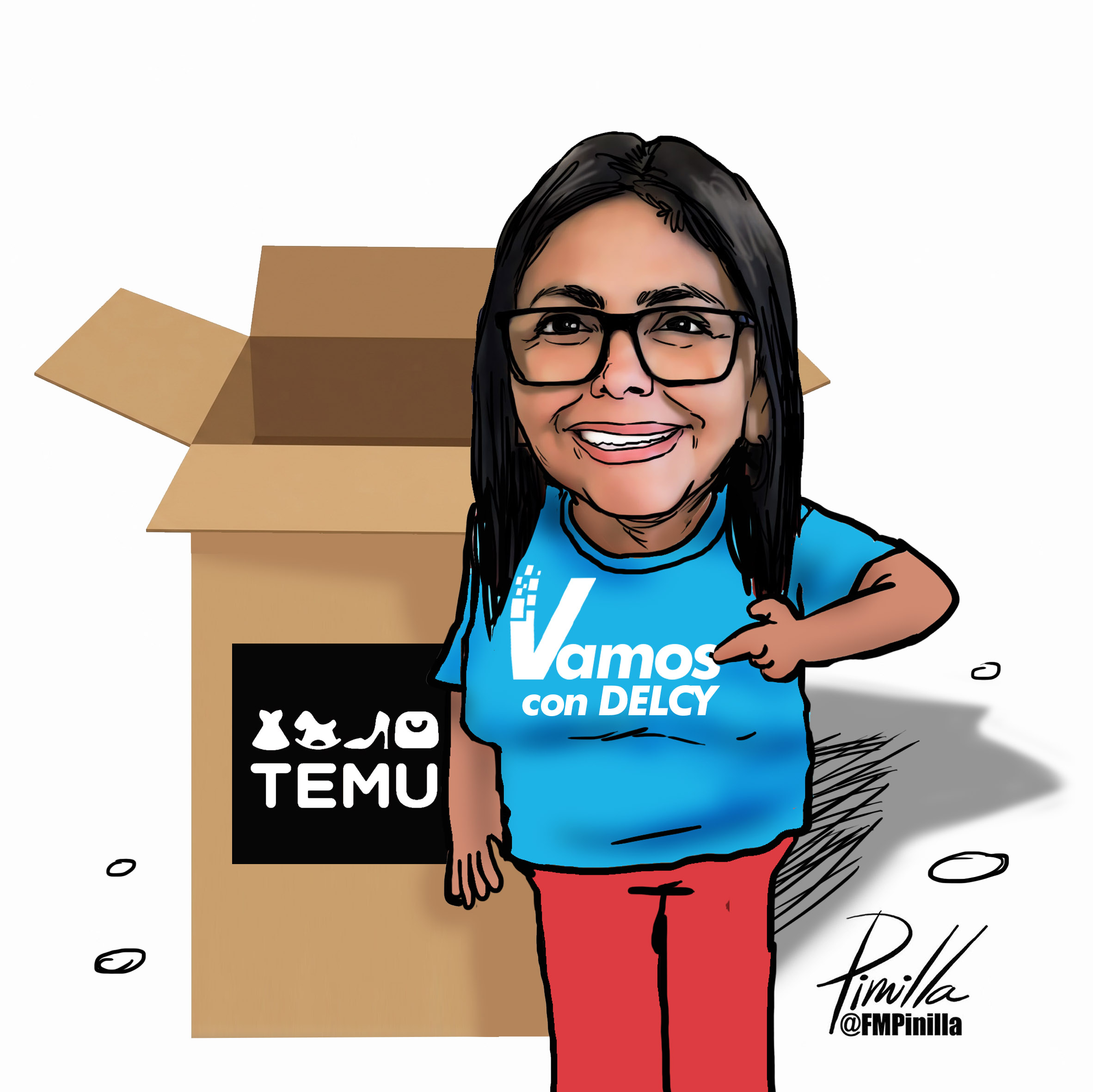 Pinilla: Delcy María Corina de Temu