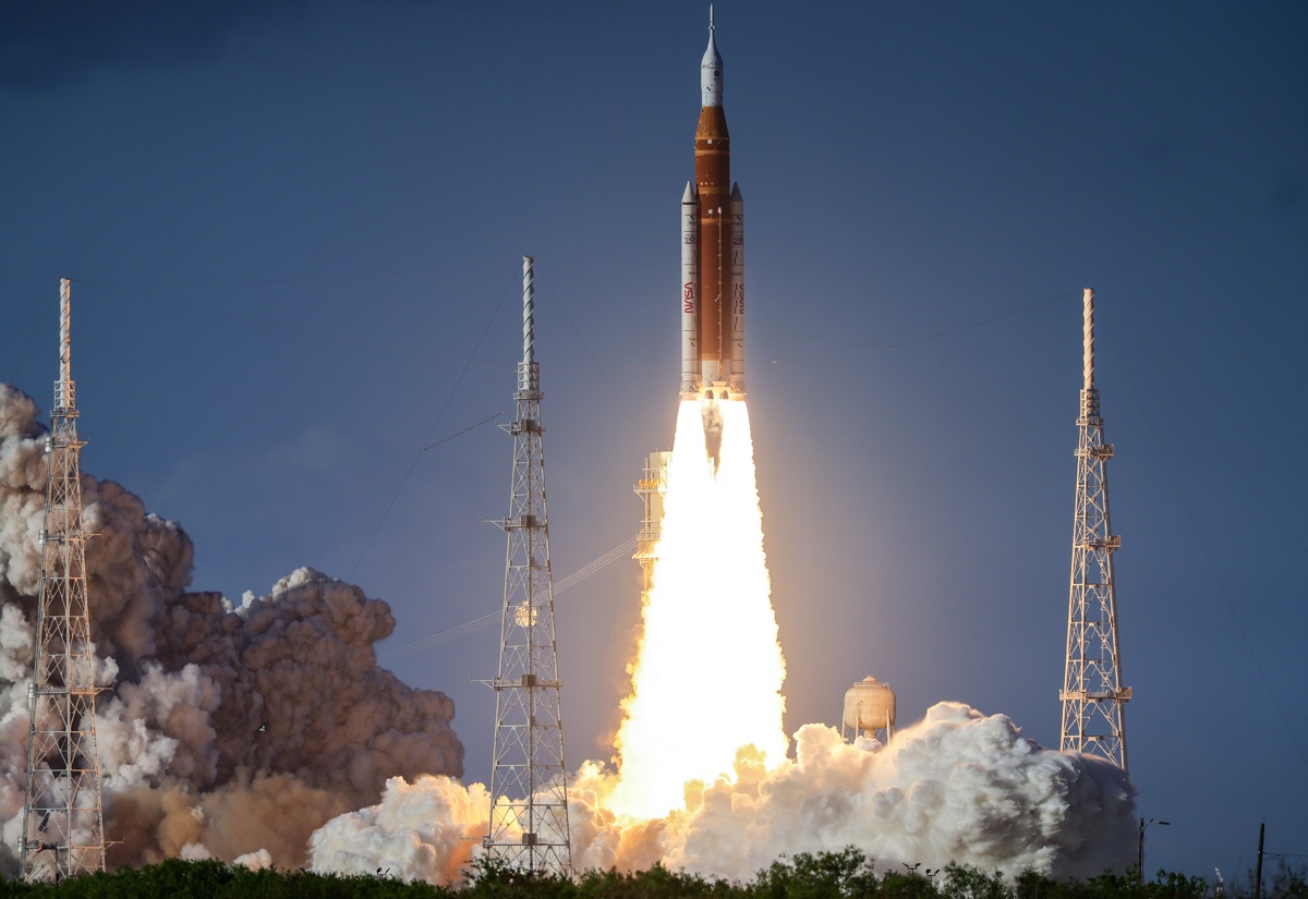 Artemis II mission launch at Kennedy Space Center