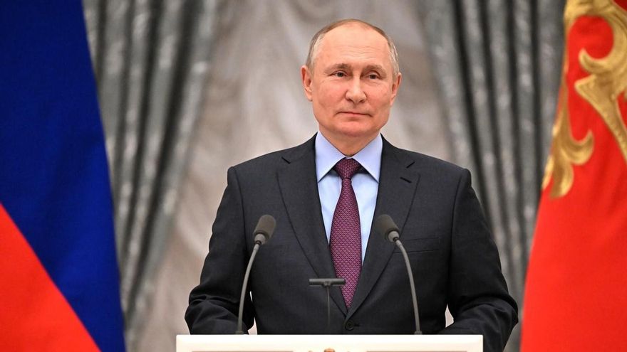 Russian President Vladimir Putin press conference in Moscow