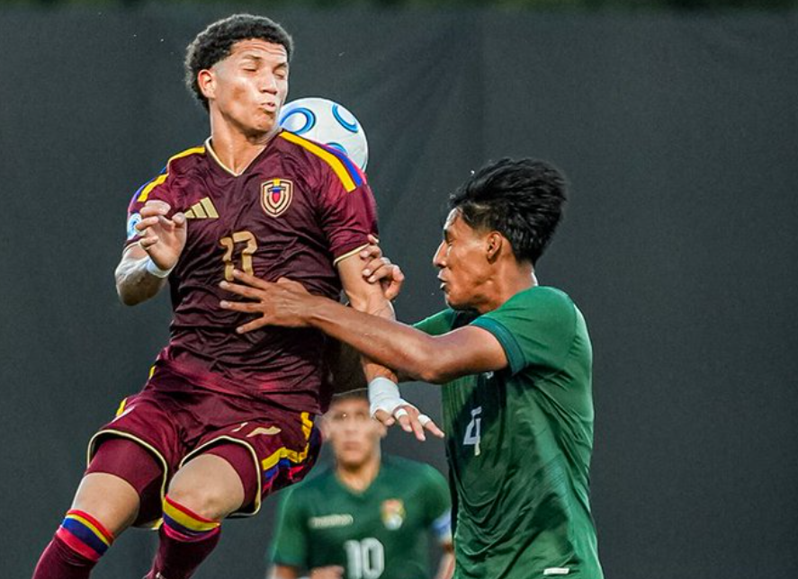 La Vinotinto sub-17 empató ante Bolivia tras ventaja de dos goles