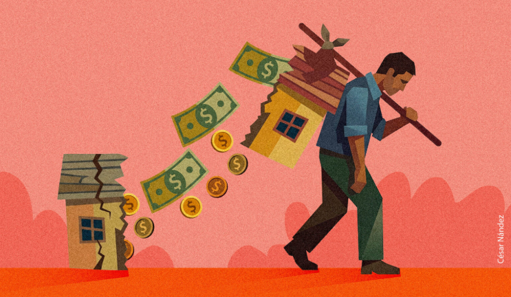 Las remesas sostienen economías, pero vacían hogares