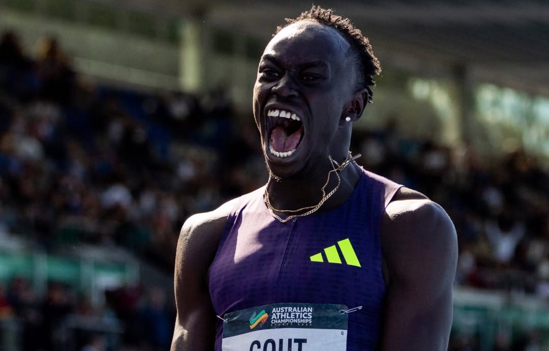 Gout Gout corrió los 200 metros en 19.67, más rápido que Bolt a su edad