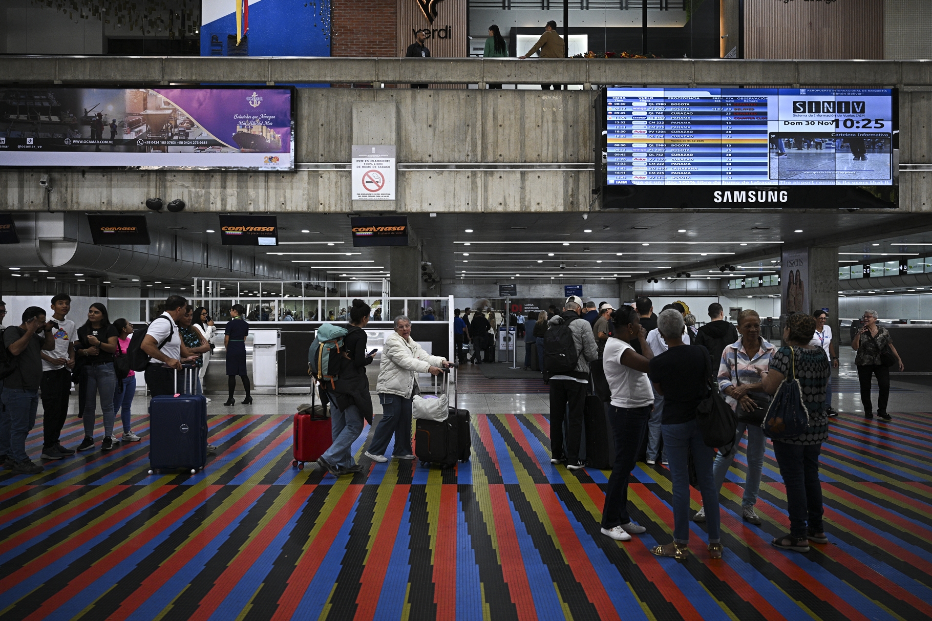 Venezuela registra ligera recuperación del tráfico aéreo en abril