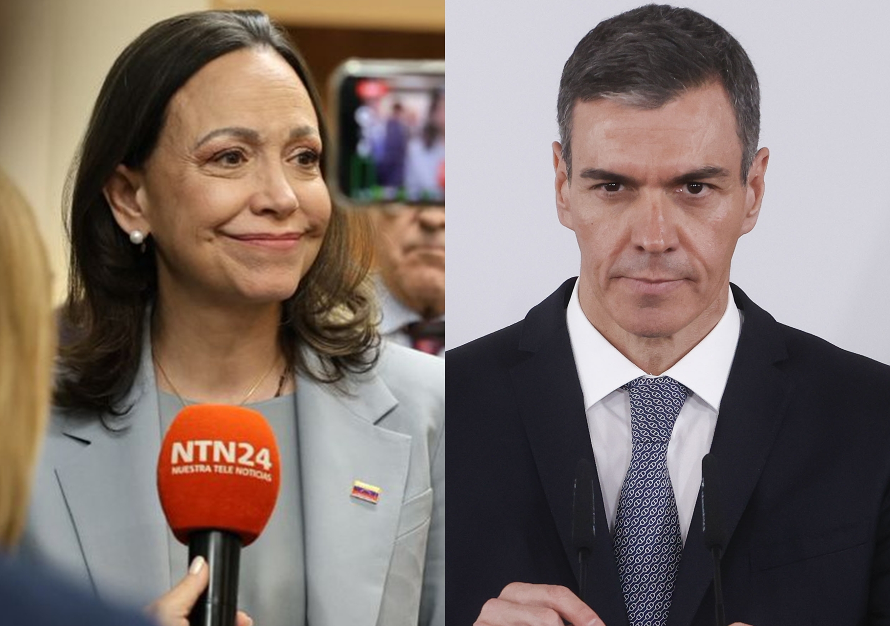 María Corina Machado rechazó reunirse con Pedro Sánchez