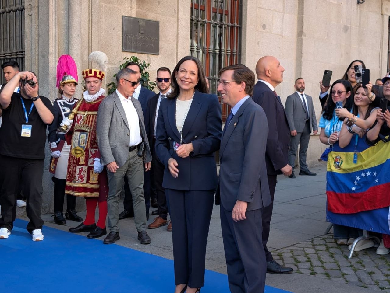 María Corina en Madrid: una agenda política marcada por la emoción de la diáspora