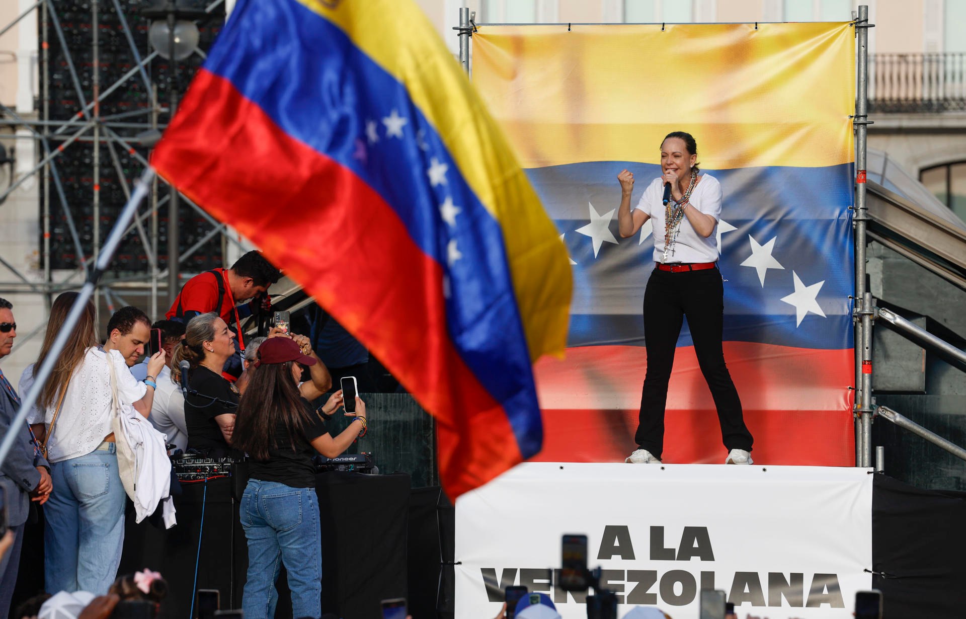 María Corina Machado, líder de la oposición en Venezuela. Foto: EFE