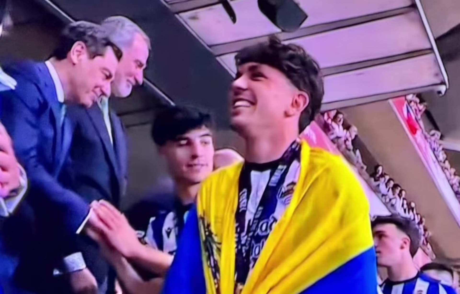 Embajador de Bancamiga, Jon Aramburu, al ganar la Copa del Rey: 