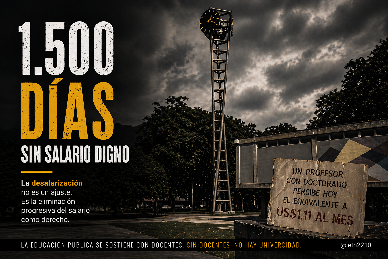 Lo que los profesores universitarios venezolanos llaman desalarización