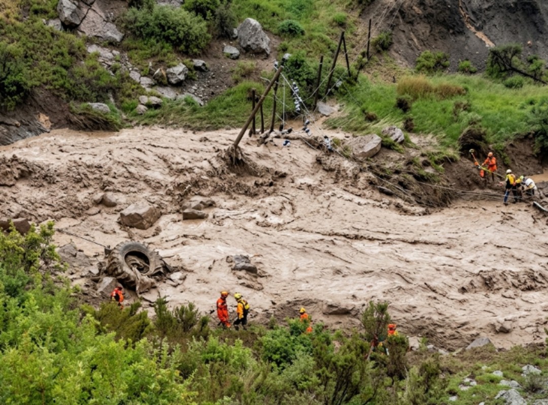 Reportan deslizamientos de tierra en Lara: al menos 50 turistas quedaron atrapados en la Cascada del Vino