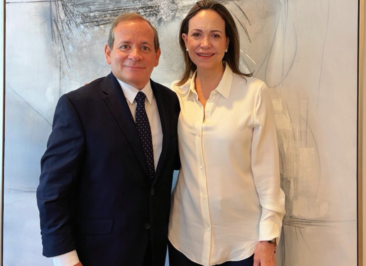 Juan Pablo Guanipa y María Corina Machado se reencontraron en EE UU: 