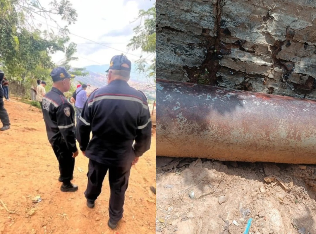 Activan despliegue preventivo por fisura en tubería principal de gas en Coche
