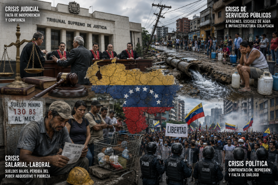 Las 4 situaciones críticas puntuales de Venezuela