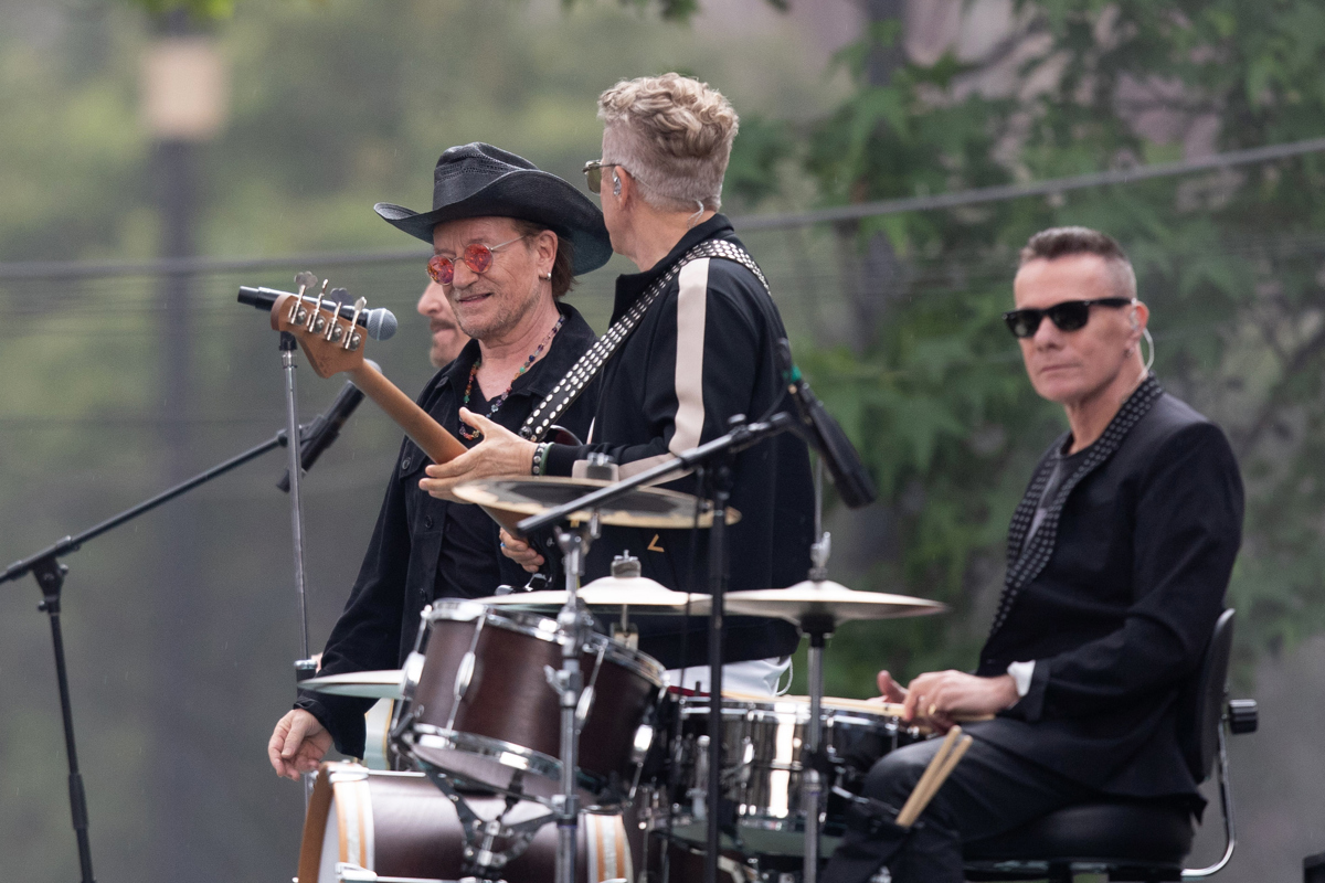 U2 se apoderó del Centro Histórico de Ciudad de México para grabar su nuevo video