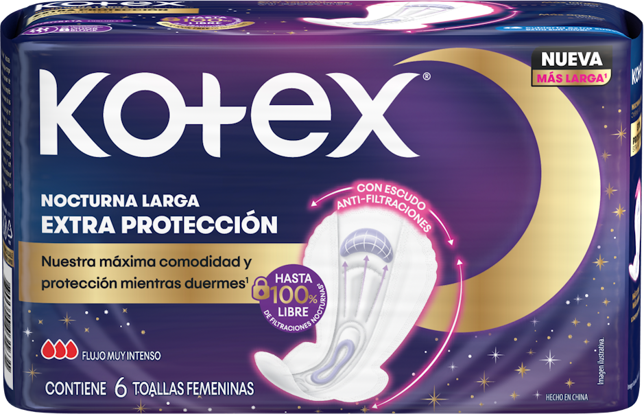 Kotex perfecciona el descanso femenino con el lanzamiento de su nueva Toalla Nocturna Larga Extra Protección
