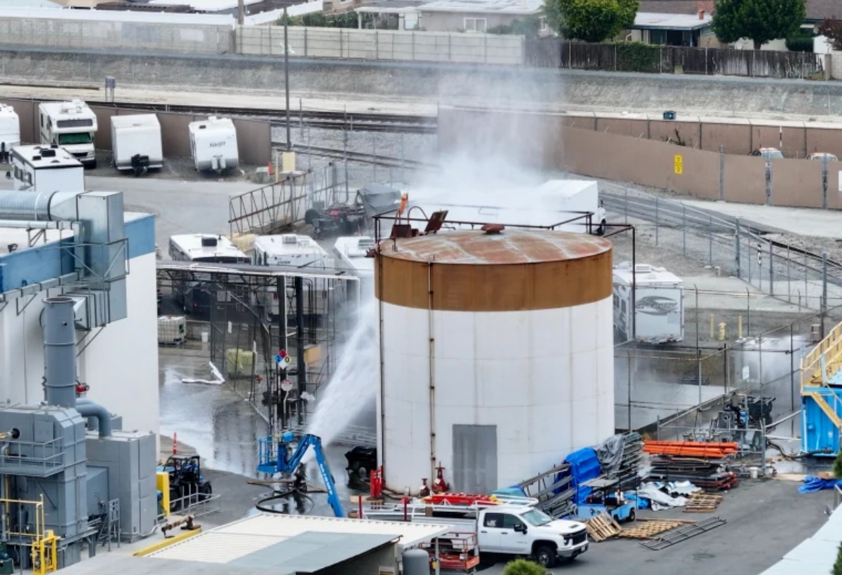 Declararon estado de emergencia en California por peligro de explosión de un tanque químico