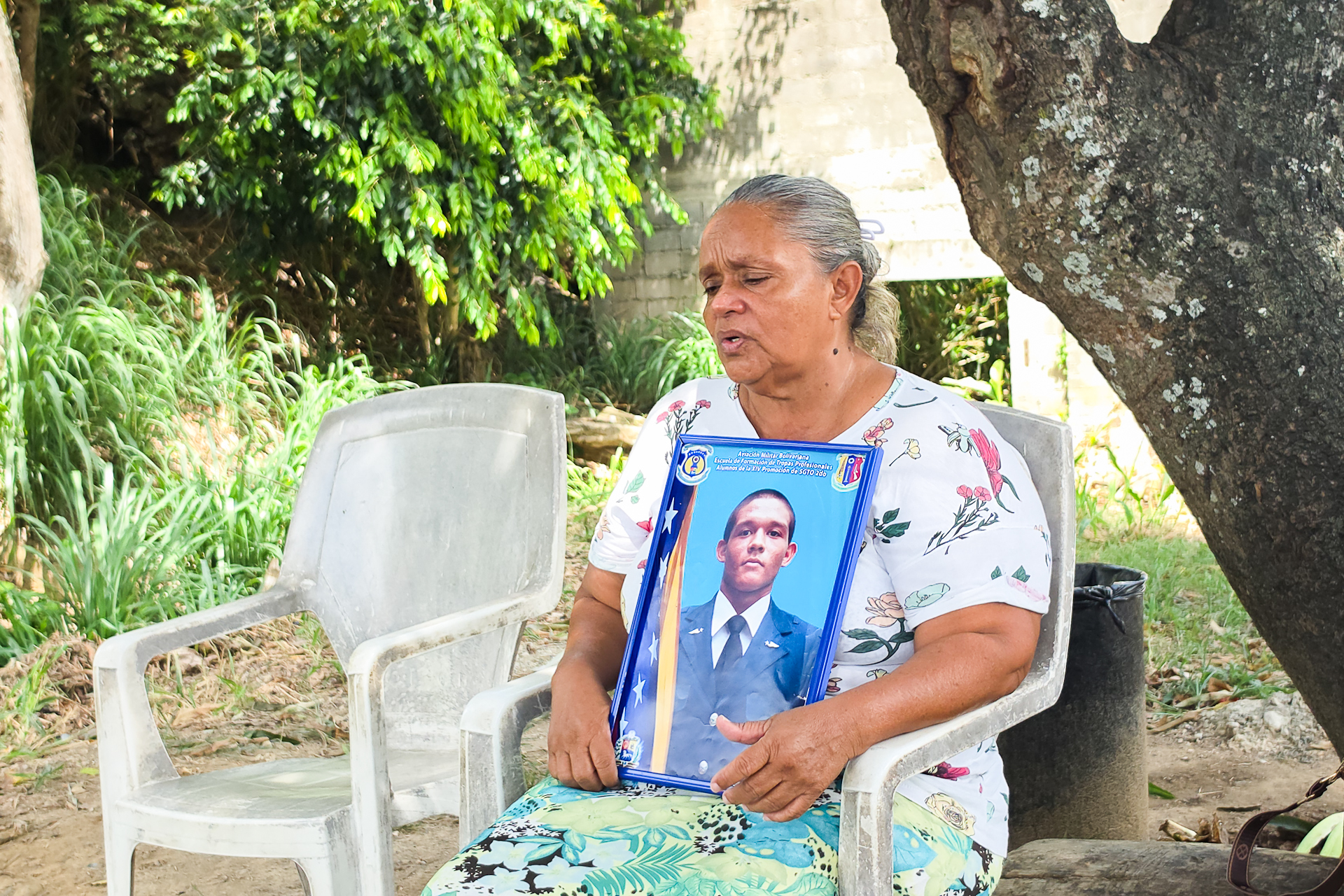 Las "guerreras" del campamento del Rodeo I. Así quiere Carmen Hurtado, familiar de preso político, que recuerden la lucha que han encabezado | El Nacional/Ezequiel Carías