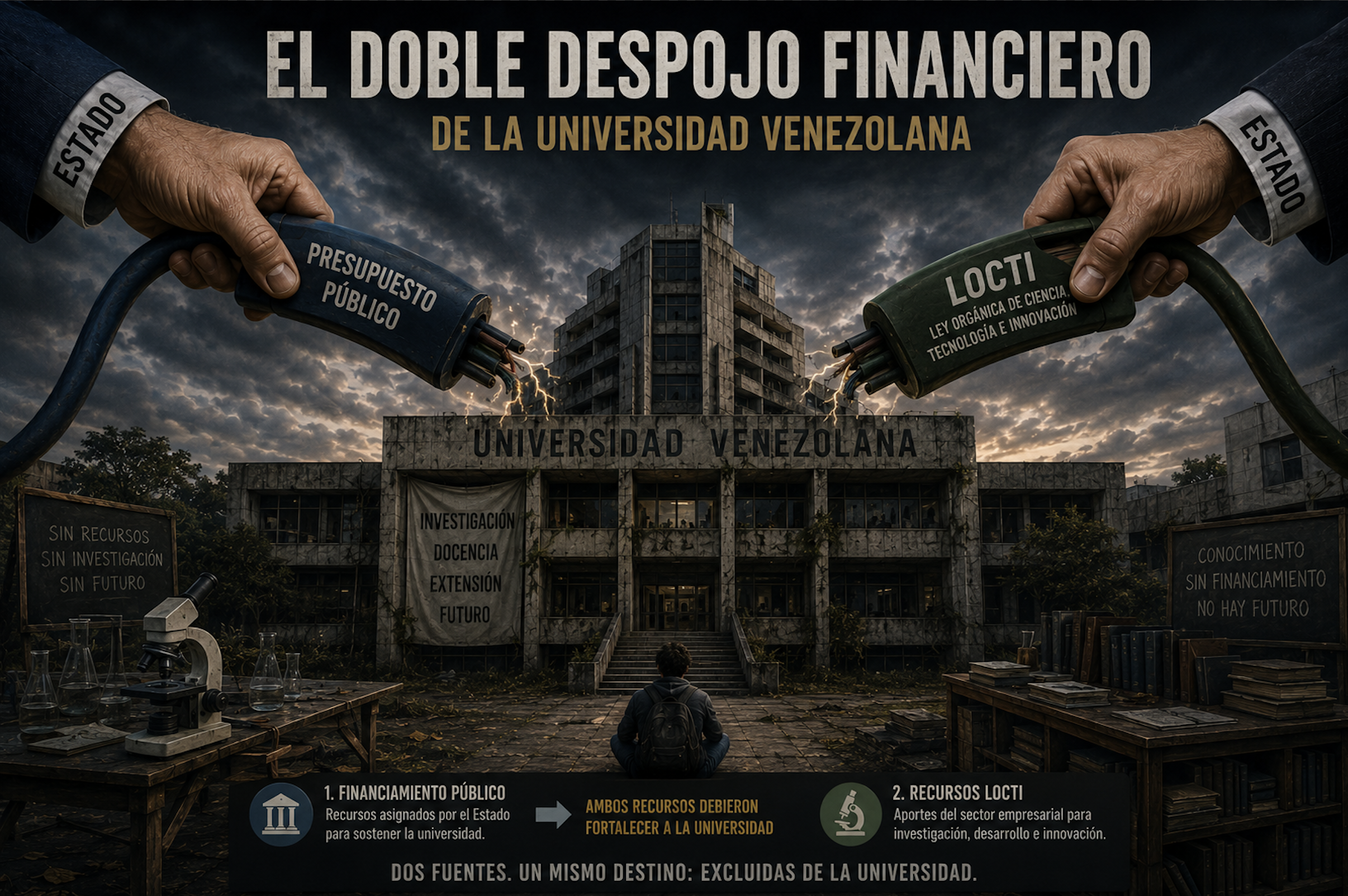 El doble despojo financiero de la universidad venezolana
