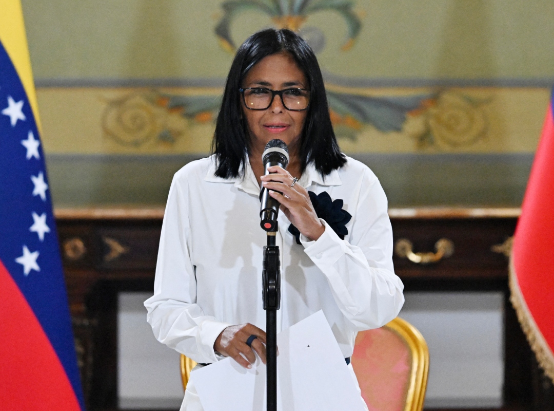 Delcy Rodríguez afirma que regresó a Venezuela con acuerdos 