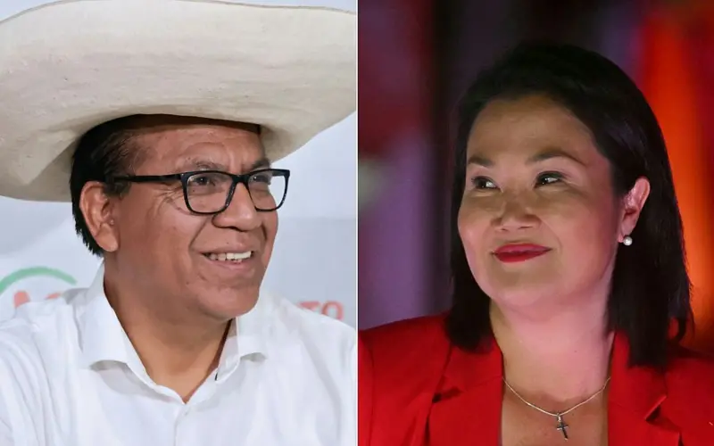 Elecciones en Perú: Keiko Fujimori y Roberto Sánch
