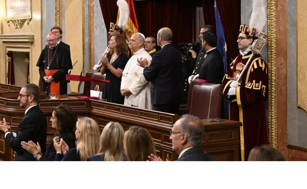 Papa León XIV se dirige al Congreso de los Diputados de España