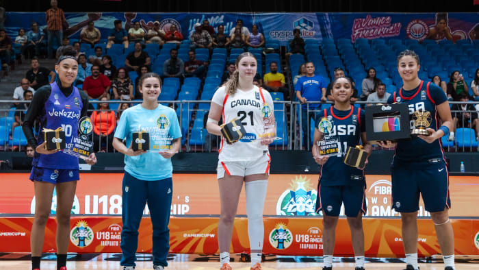 Criolla Astrid Inojosa brilló en la AmeriCup U18  y entró en el Quinteto Ideal