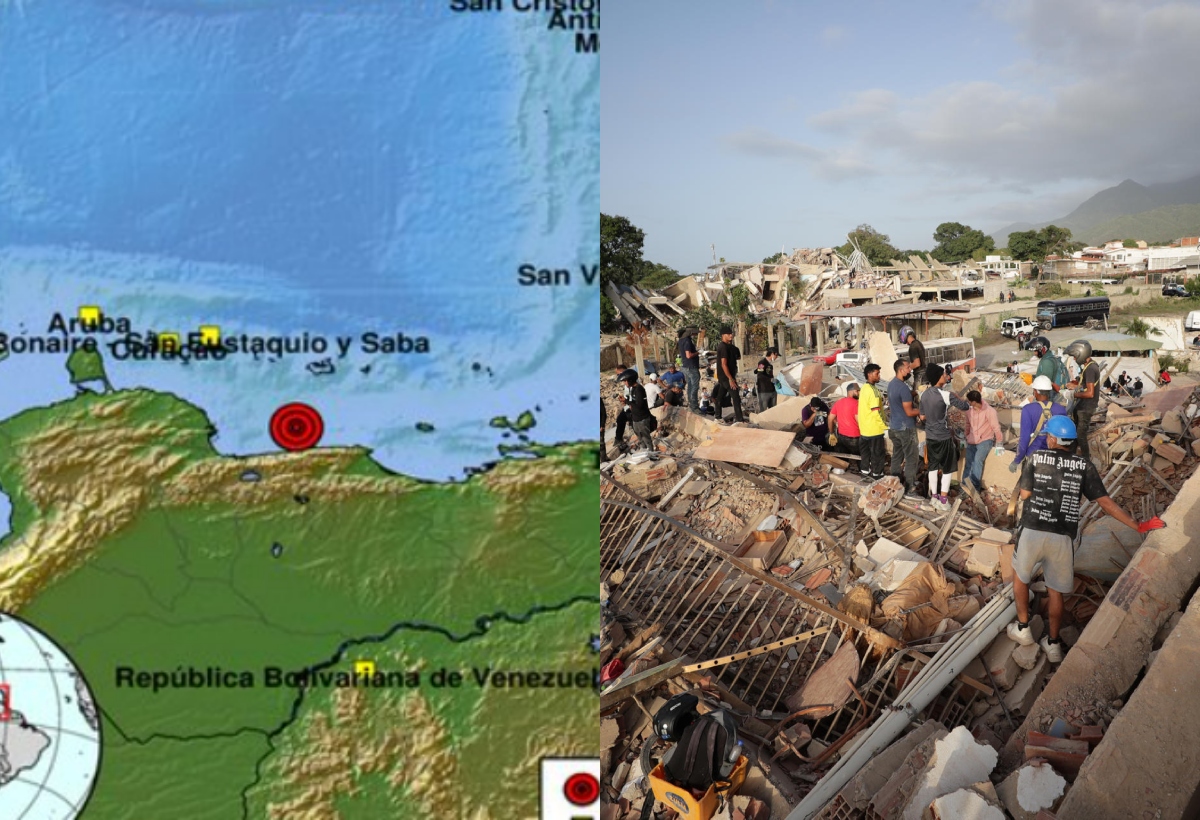 Fuerte réplica de magnitud 5,5 sacudió a Venezuela en medio de labores de rescate tras doblete sísmico