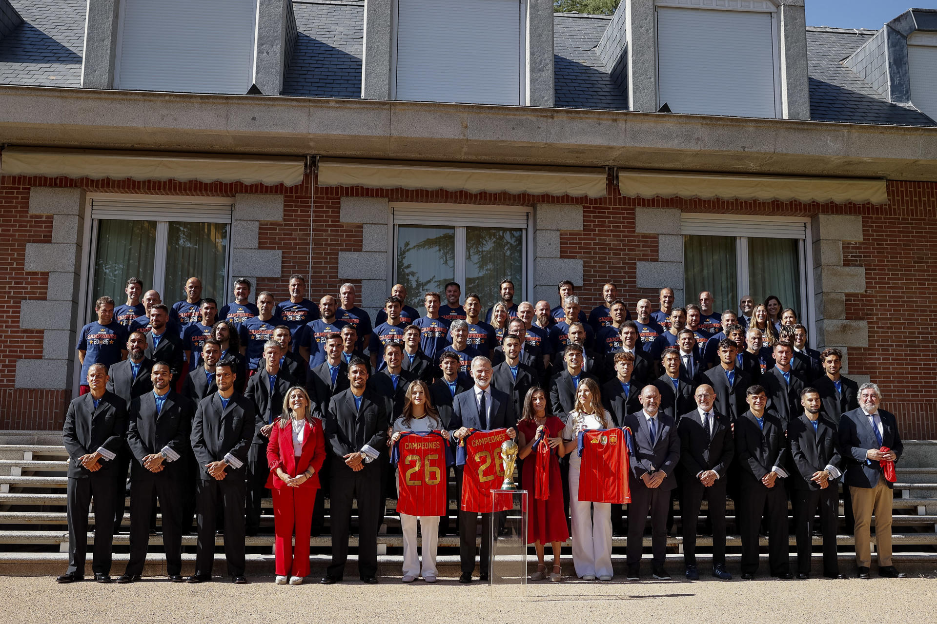 España inicia la celebración del título del Mundial desde el Palacio de la Zarzuela