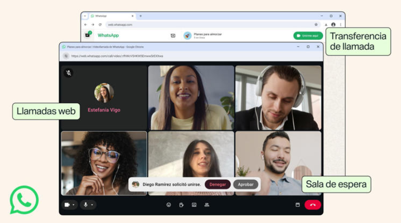 WhatsApp lleva llamadas y videollamadas grupales a su versión web