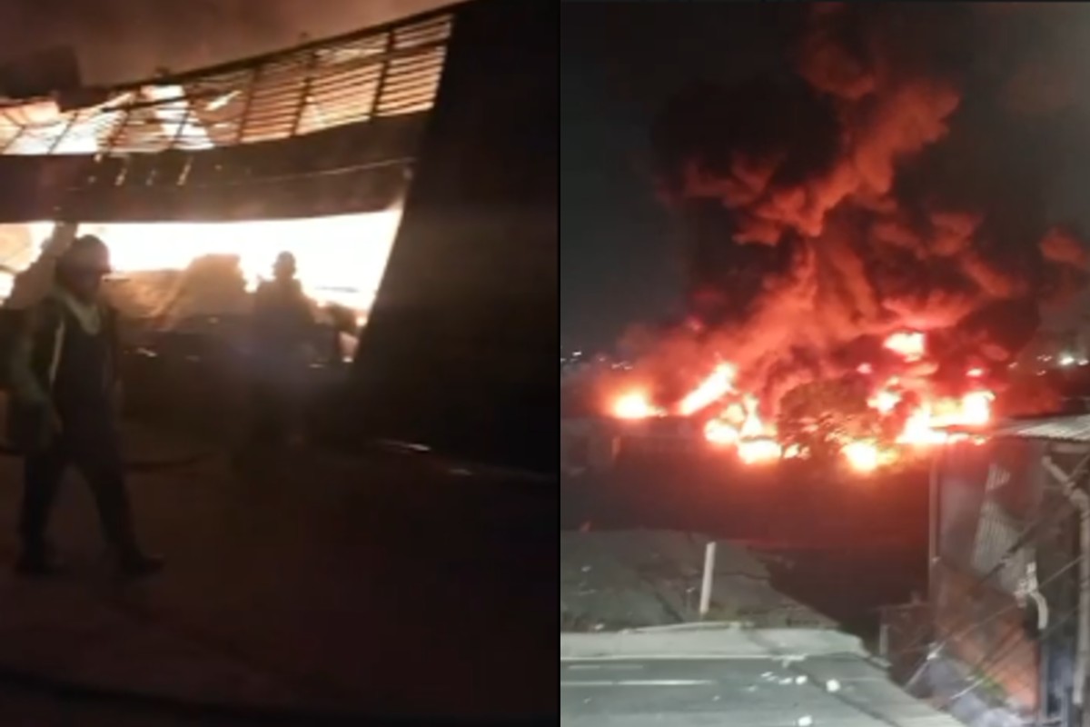 Incendio consumió una fábrica y generó pánico en El Llanito