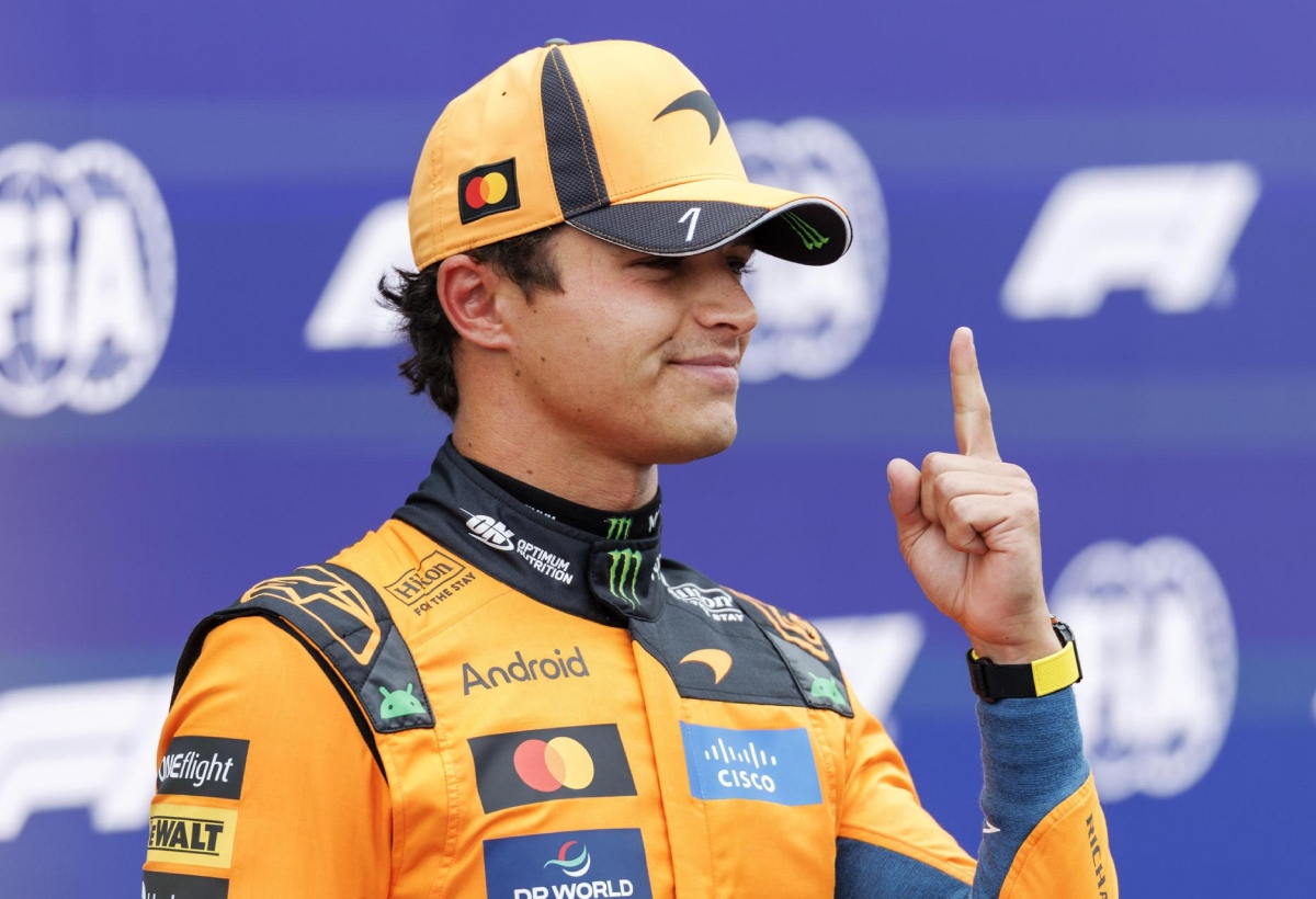 El piloto británico de la F1 Lando Norris renovó con McLaren hasta 2030