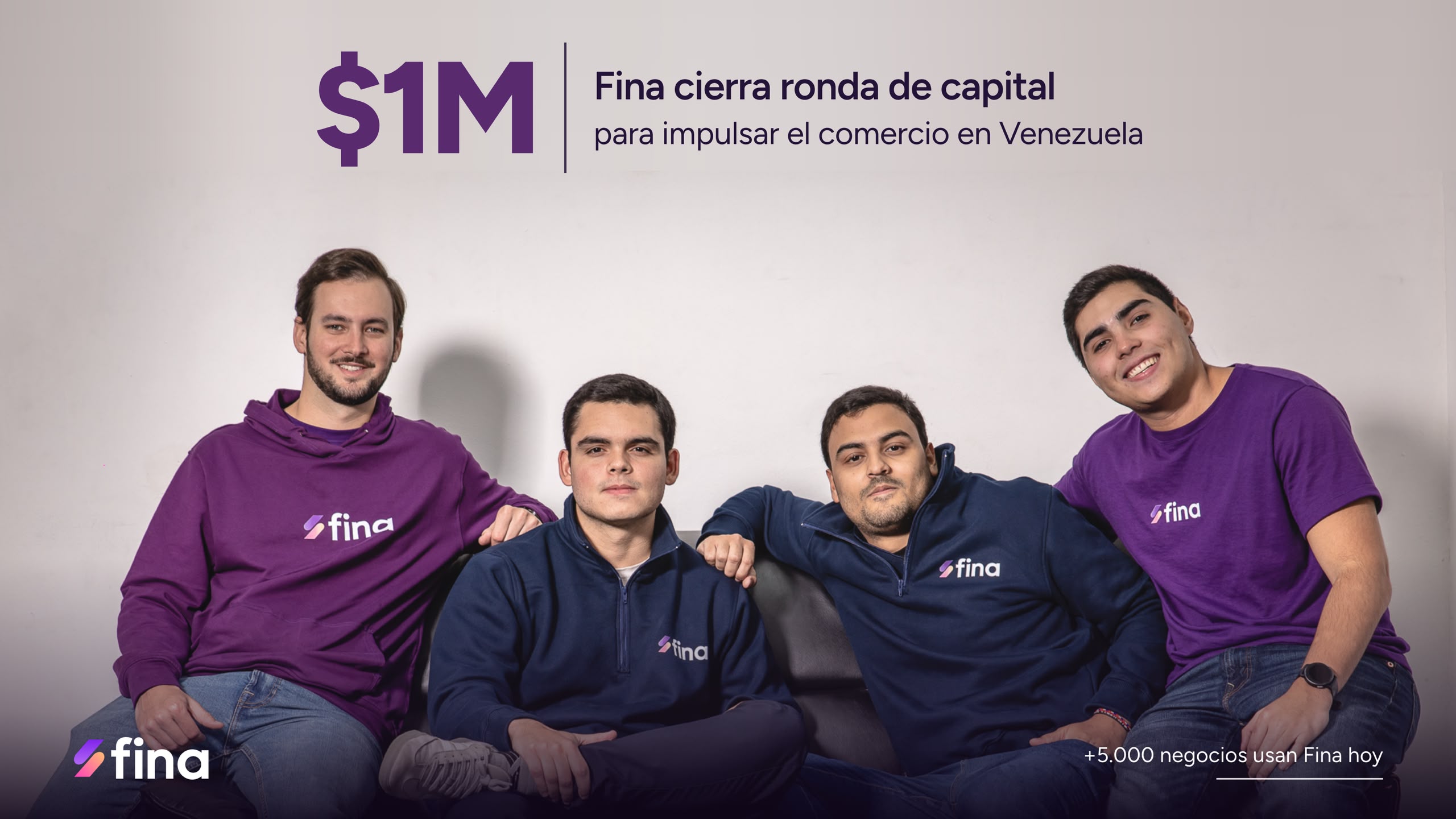 Startup venezolana Fina levanta US$1 millón para digitalizar el comercio local