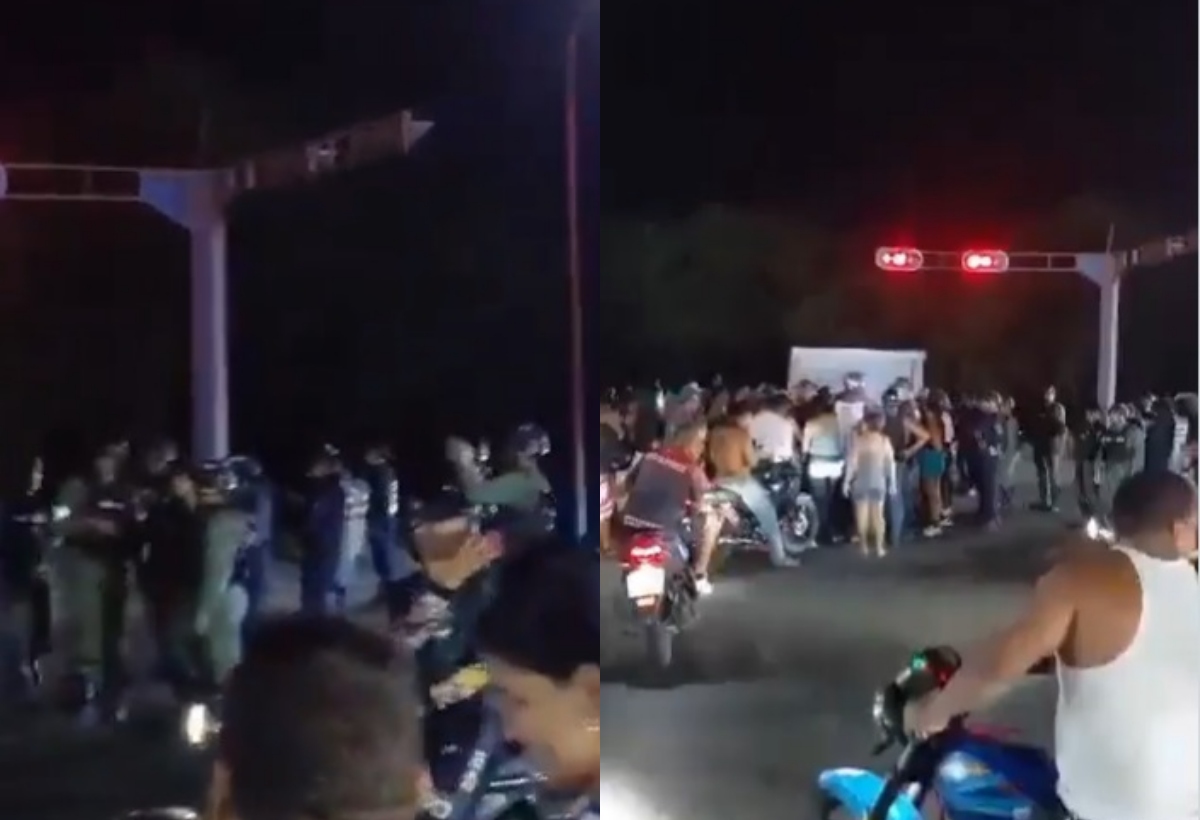 Apagón desató protestas de habitantes de varios sectores y dejó a oscuras una autopista en Puerto Cabello